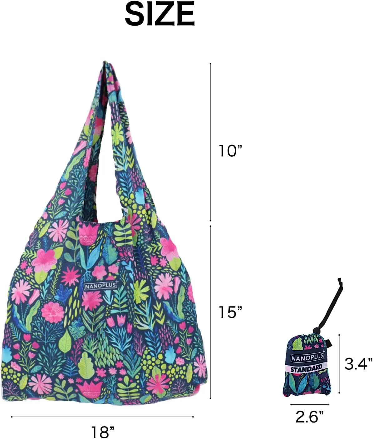 Ultimate Packable Travel Tote Bag - Reusable Shopping Bag - Compact & Portable & Lightweight