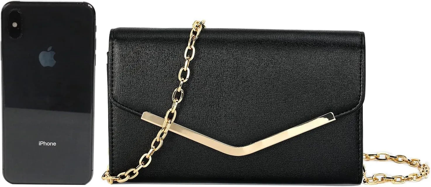 Women's Evening Bag Envelope Clutch Purse Handbag Detachable Chain Crossbody Bag for Women Wedding Party Shoulder Bag