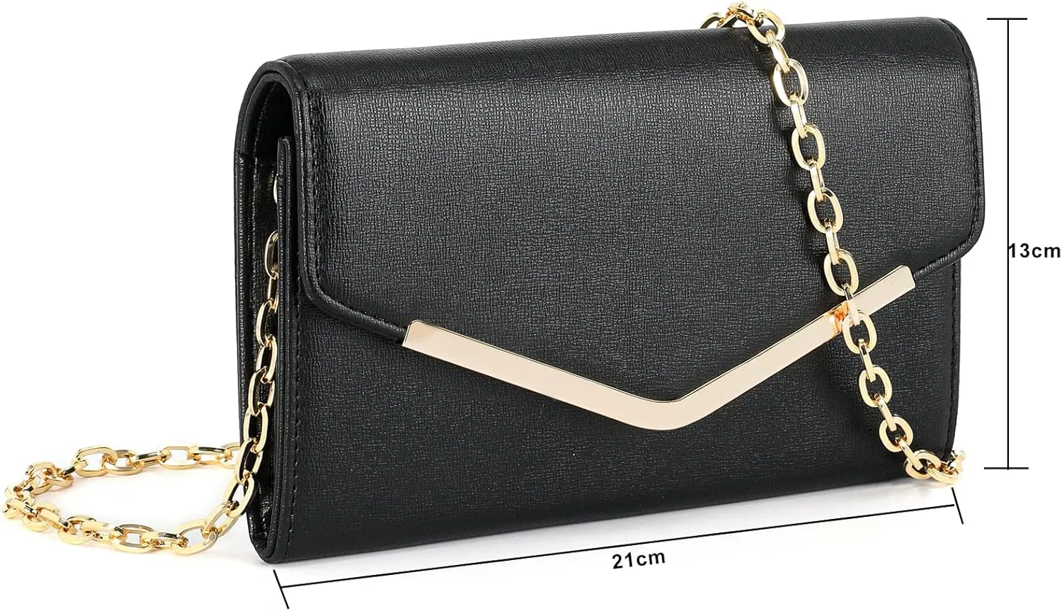 Women's Evening Bag Envelope Clutch Purse Handbag Detachable Chain Crossbody Bag for Women Wedding Party Shoulder Bag