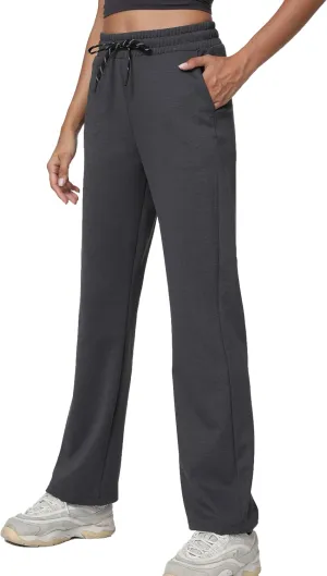 Women's Workout Joggers with Pockets-Quick Dry Athletic Lounge Pants for Hiking Yoga and Running
