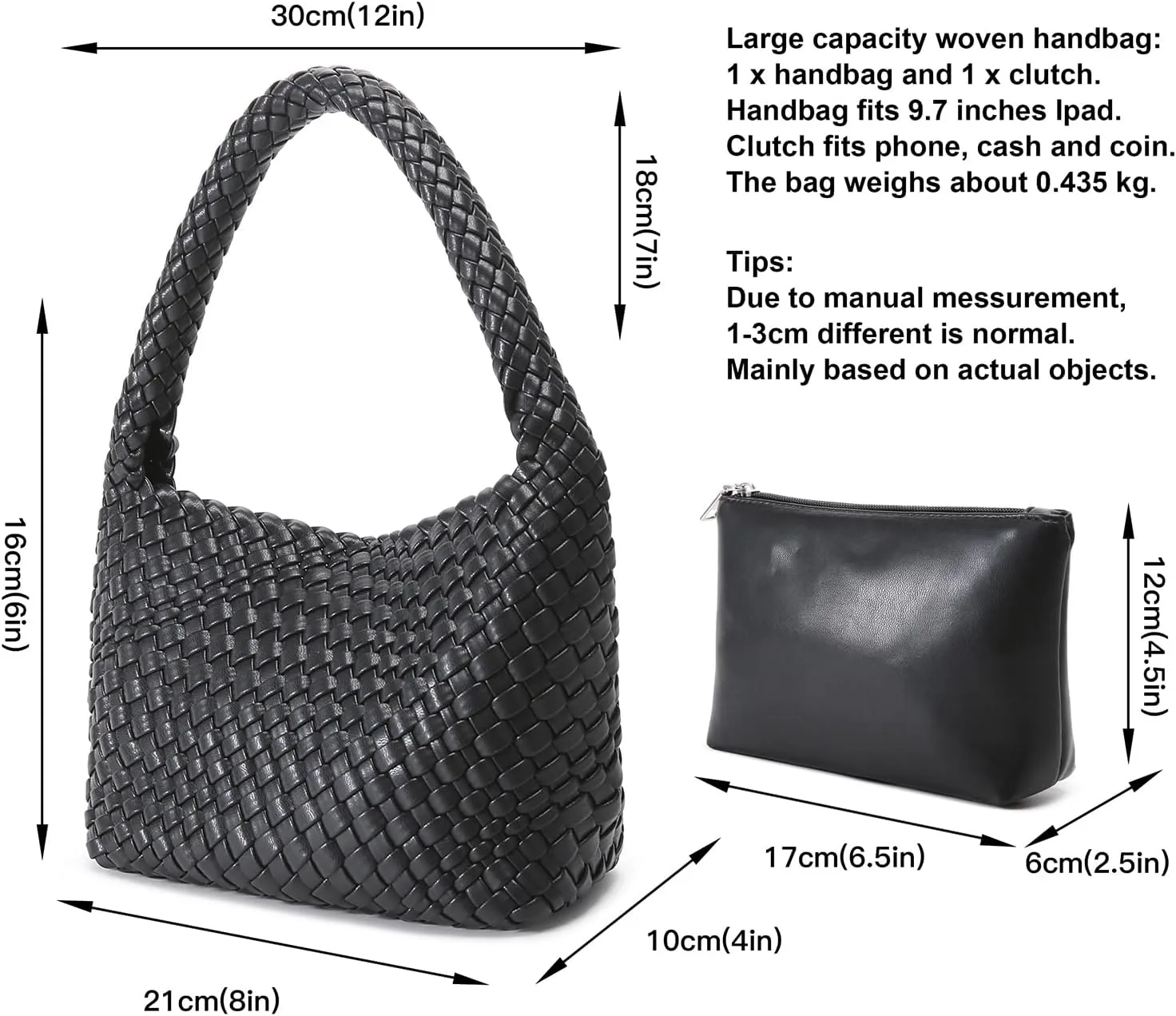 Woven Bag for Women, Small Vegan Leather Summer Beach Purse, and Travel Handbags Ladies' Retro Chic Shoulder Bags